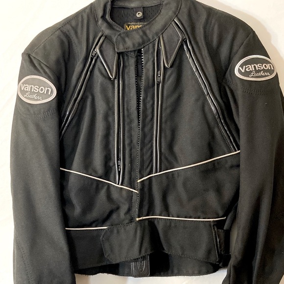 Jackets & Blazers - Women's Black Vanson Leather Motorcycle Jacket - L